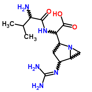 2-[(2-Amino-3-methyl-butanoyl)amino]-2-(4-guanidino-1-azabicyclo[3.1.0]hexan-2-yl)acetic acid Structure,59458-27-4Structure