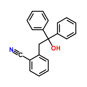 Benzonitrile, 2-(2-hydroxy-2,2-diphenylethyl)- Structure,59483-71-5Structure