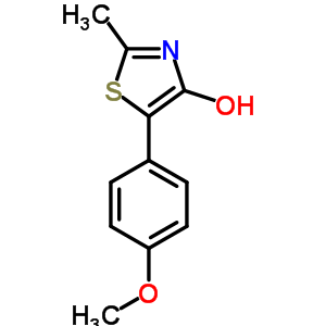 5-(4-Methoxyphenyl)-2-methyl-1,3-thiazol-4-ol Structure,59484-46-7Structure