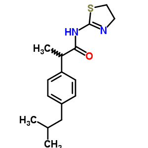 N-(4,5-dihydrothiazol-2-yl)-2-(4-isobutylphenyl)propionamide Structure,59512-32-2Structure