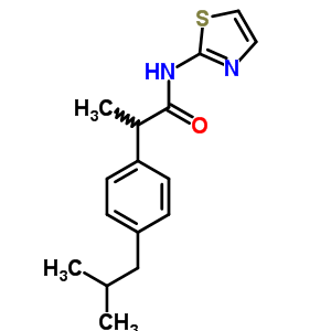 2-(4-Isobutylphenyl)-n-(2-thiazolyl)propionamide Structure,59512-35-5Structure