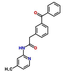 N-(4-methyl-2-pyridyl)-3-benzoylbenzeneacetamide Structure,59512-36-6Structure