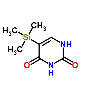 5-(三甲基甲硅烷基)尿嘧啶結(jié)構(gòu)式_59523-07-8結(jié)構(gòu)式