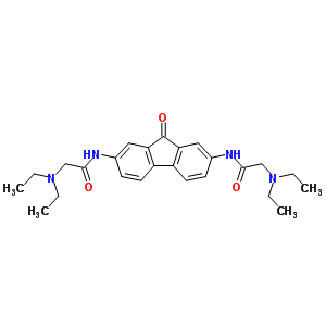 N,n-(9-oxo-3h-fluorene-2,7-diyl)bis(2-(diethylamino)acetamide Structure,59635-72-2Structure