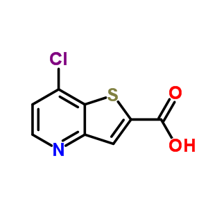 7-Chloro-thieno[3,2-b]pyridine-2-carboxylic acid Structure,596793-57-6Structure