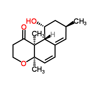 (4As)-2,3,4a,8,9,10,10aβ,10b-octahydro-10α-hydroxy-4aα,8β,10bα-trimethyl-1h-naphtho[2,1-b]pyran-1-one Structure,59684-36-5Structure