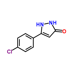 3-(4-Chlorophenyl)-4,5-dihydro-1h-pyrazol-5-one Structure,59719-19-6Structure