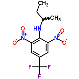 Benzenamine,n-(1-methylpropyl)-2,6-dinitro-4-(trifluoromethyl)- Structure,5973-55-7Structure