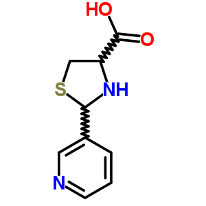 2-(3-Piridyl)thiazolidine-4-carboxylic acid Structure,59777-95-6Structure