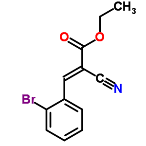 3-(2-溴苯基)-2-氰基丙烯酸乙酯結構式_59803-32-6結構式