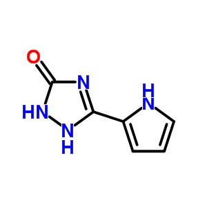 3H-1,2,4-triazol-3-one,1,2-dihydro-5-(1h-pyrrol-2-yl)- Structure,59812-18-9Structure