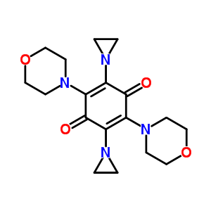 2,5-Diaziridin-1-yl-3,6-dimorpholin-4-yl-cyclohexa-2,5-diene-1,4-dione Structure,59886-41-8Structure