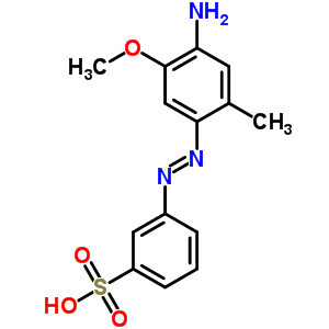 3-[(4-Amino-5-methoxy-2-methylphenyl)azo]benzenesulfonic acid Structure,59916-30-2Structure