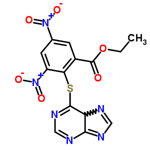 Ethyl 3,5-dinitro-2-(5h-purin-6-ylsulfanyl)benzoate Structure,59921-59-4Structure