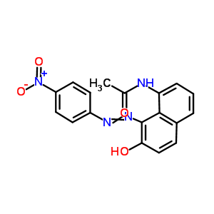 N-[7-hydroxy-8-[(4-nitrophenyl)azo]-1-naphtyl ]acetamide Structure,59970-81-9Structure