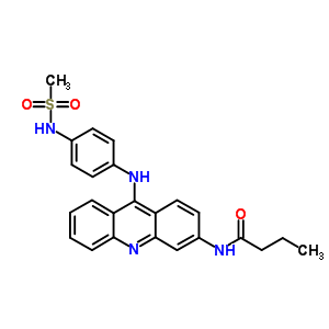 N-[4-[(3-butyrylamino-9-acridinyl)amino]phenyl ]methanesulfonamide Structure,59988-08-8Structure