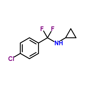 N-((4-chlorophenyl)difluoromethyl)cyclopropanamine Structure,60010-38-0Structure