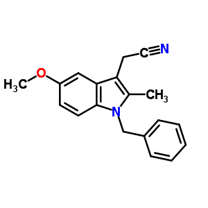 2-(1-Benzyl-5-methoxy-2-methyl-indol-3-yl)acetonitrile Structure,60011-55-4Structure