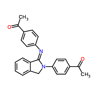 1-[4-[[2-(4-乙?；交?-2,3-二氫-1H-異吲哚-1-基]氨基]苯基]-乙酮結(jié)構(gòu)式_60025-39-0結(jié)構(gòu)式