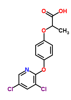 2-[4-(3,5-Dichloropyridin-2-yl)oxyphenoxy]propanoic acid Structure,60074-25-1Structure