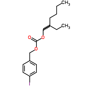 Carbonic acid 2-ethylhexyl p-iodobenzyl ester Structure,60075-72-1Structure