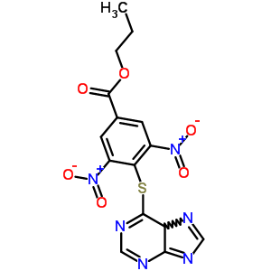 Propyl 3,5-dinitro-4-(5h-purin-6-ylsulfanyl)benzoate Structure,60112-26-7Structure