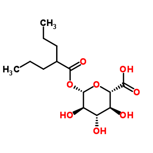 Beta-d-glucopyranuronic acid,1-(2-propylpentanoate) Structure,60113-83-9Structure