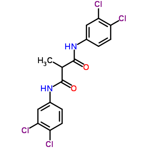 Propanediamide,n1,n3-bis(3,4-dichlorophenyl)-2-methyl- Structure,60131-77-3Structure