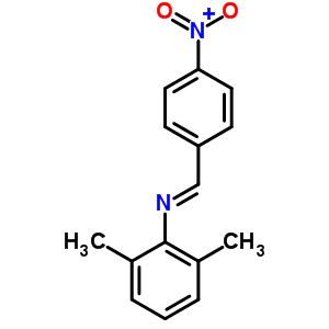 Benzenamine,2,6-dimethyl-4-nitro-n-(phenylmethylene)- Structure,60165-04-0Structure