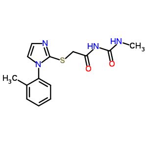 1-Methyl-3-[[[1-(o-tolyl)-1h-imidazol-2-yl ]thio]acetyl ]urea Structure,60176-57-0Structure