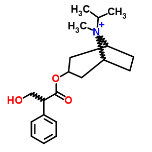 8-Azoniabicyclo[3.2.1]octane,3-(3-hydroxy-1-oxo-2-phenylpropoxy)-8-methyl-8-(1-methylethyl)-,(endo,syn)- Structure,60205-81-4Structure