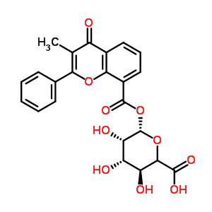 3-Methylflavone-8-carboxylic Acid Acyl-beta-D-glucuronide Structure,60218-13-5Structure