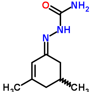 Hydrazinecarboxamide,2-(3,5-dimethyl-2-cyclohexen-1-ylidene)- Structure,60221-05-8Structure