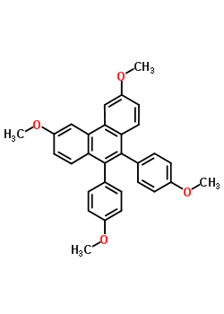 3,6-Dimethoxy-9,10-bis(4-methoxyphenyl)phenanthrene Structure,60223-51-0Structure