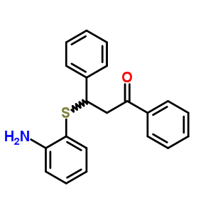 3-(2-Aminophenyl)sulfanyl-1,3-diphenyl-propan-1-one Structure,60246-64-2Structure