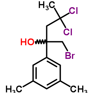 1-Bromo-4,4-dichloro-2-(3,5-dimethylphenyl)pentan-2-ol Structure,60276-60-0Structure