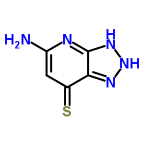 7H-1,2,3-triazolo[4,5-b]pyridine-7-thione,5-amino-3,4-dihydro- Structure,60282-66-8Structure