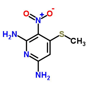 2,6-Pyridinediamine,4-(methylthio)-3-nitro- Structure,60282-77-1Structure