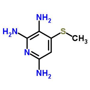 4-Methylsulfanylpyridine-2,3,6-triamine Structure,60282-80-6Structure