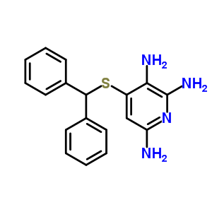 4-Benzhydrylsulfanylpyridine-2,3,6-triamine Structure,60282-82-8Structure