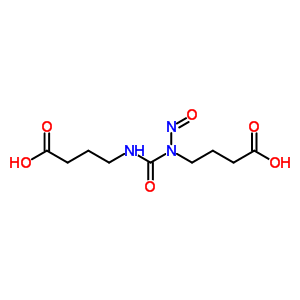 4-[(3-Carboxypropyl-nitroso-carbamoyl)amino]butanoic acid Structure,60285-30-5Structure