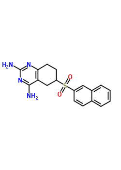 6-Naphthalen-2-ylsulfonyl-5,6,7,8-tetrahydroquinazoline-2,4-diamine Structure,60368-04-9Structure