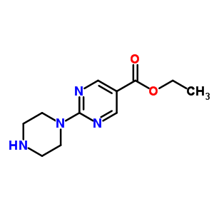 2-(哌嗪-1-基)嘧啶-5-羧酸乙酯結(jié)構(gòu)式_603965-77-1結(jié)構(gòu)式