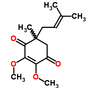 2-Cyclohexene-1,4-dione,2,3-dimethoxy-5-methyl-5-(3-methyl-2-buten-1-yl)- Structure,60404-98-0Structure