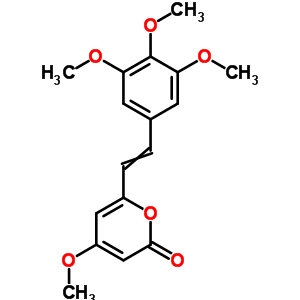 4-Methoxy-6-[2-(3,4,5-trimethoxyphenyl)ethenyl]pyran-2-one Structure,60427-79-4Structure