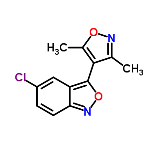 5-Chloro-3-(3,5-dimethyl-4-isoxazolyl)-2,1-benzisoxazole Structure,60467-25-6Structure