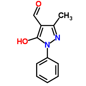 5-Hydroxy-3-methyl-1-phenyl-1H-pyrazole-4-carbaldehyde Structure,60484-29-9Structure