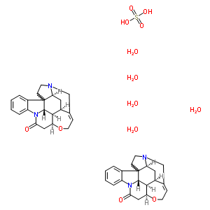 番木鱉堿硫酸鹽五水合物結(jié)構(gòu)式_60491-10-3結(jié)構(gòu)式