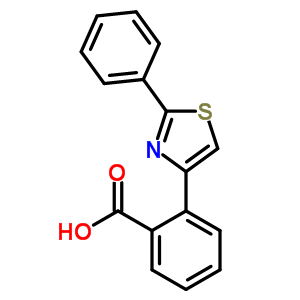 2-(2-Phenyl-1,3-thiazol-4-yl)benzenecarboxylic acid Structure,60510-56-7Structure