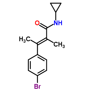 4-Bromo-n-cyclopropyl-α,β-dimethylcinnamamide Structure,60548-29-0Structure